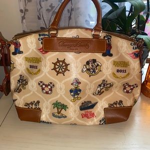 dooney & bourke disney inaugural voyages 2011 cruise leather bag